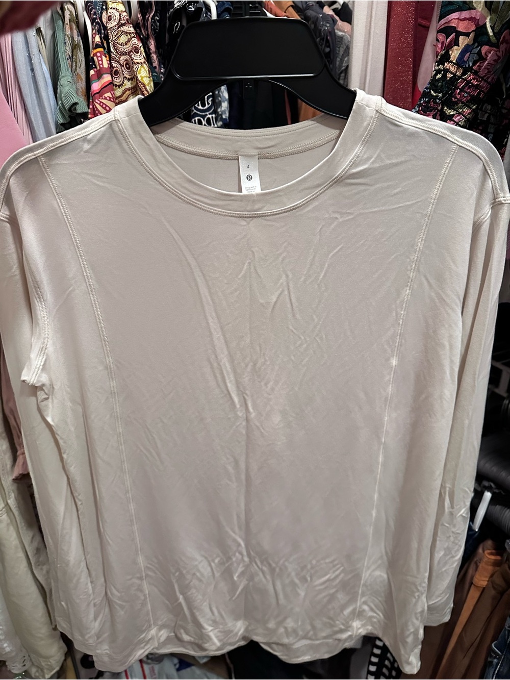 Lululemon Modal Pleated Back Long Sleeve Shirt